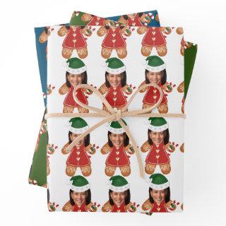 Kamala Harris Custom Face Photo Gingerbread Woman   Sheets