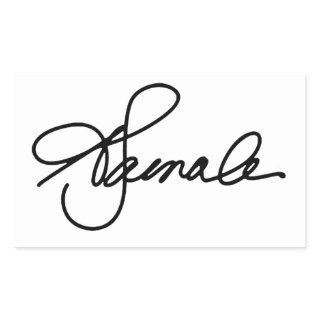 KAMALA Signature Rectangular Sticker