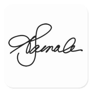 KAMALA Signature Square Sticker