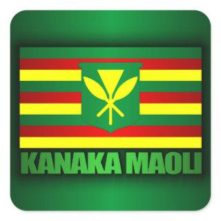 Kanaka Maoli Flag Square Sticker