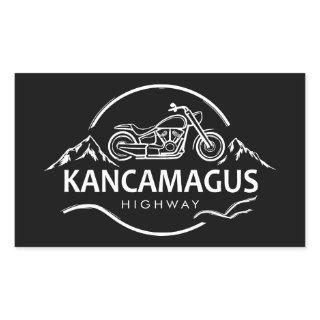Kancamagus Highway New Hampshire Motorcycle Rectangular Sticker