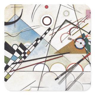 Kandinsky 1923/composition viii/pixdezines square sticker