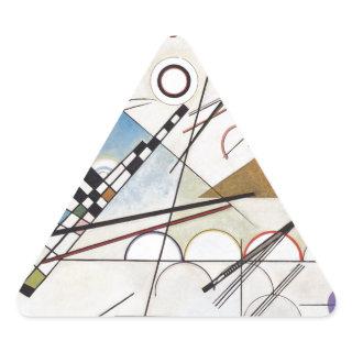 Kandinsky 1923/composition viii/pixdezines triangle sticker