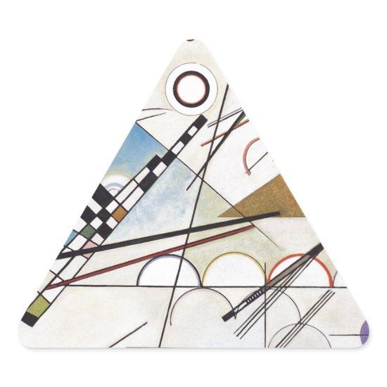 Kandinsky 1923/composition viii/pixdezines triangle sticker