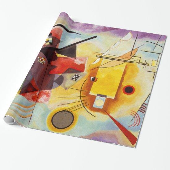 Kandinsky Abstract Art Shapes Blue Red Yellow