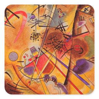 Kandinsky Abstract Artwork Square Sticker
