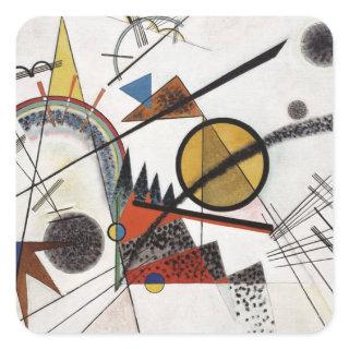Kandinsky Abstract Painting Artwork Square Sticker