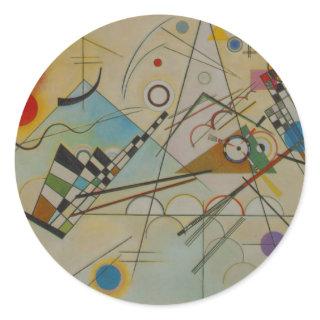 Kandinsky Composition VIII Classic Round Sticker