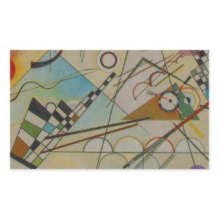 Kandinsky Composition VIII Rectangular Sticker