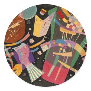 Kandinsky Composition X Abstract Artwork Classic Round Sticker