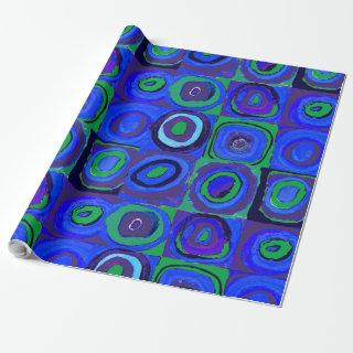 Kandinsky Farbstudie Blue Quadrate Square Circle