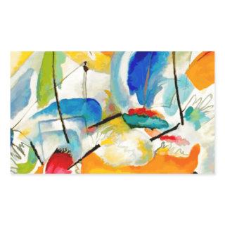 Kandinsky Sea Battle 1913 Rectangular Sticker