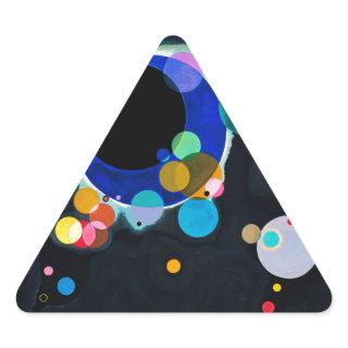 Kandinsky Several Circles Abstract Triangle Sticker