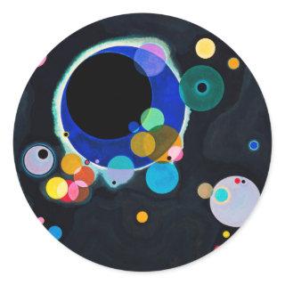 Kandinsky Several Circles Artwork Classic Round Sticker