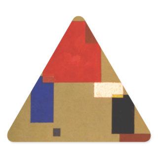 Kandinsky Thirteen Rectangles Abstract Painting Triangle Sticker