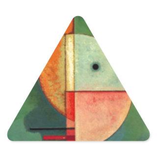 Kandinsky Upward Abstract Painting Triangle Sticker