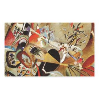 Kandinsky's Abstract Composition Rectangular Sticker