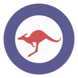 Kangaroo Roundel Classic Round Sticker