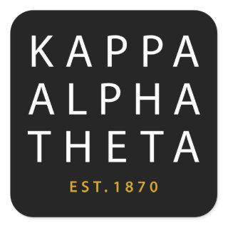 Kappa Alpha Theta | Est. 1870 Square Sticker