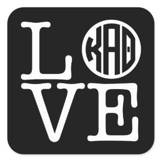 Kappa Alpha Theta | Love Square Sticker