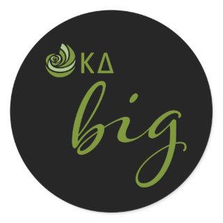 Kappa Delta Big Script Classic Round Sticker