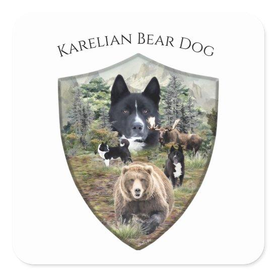 Karelian Bear Dog     Square Sticker