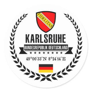 Karlsruhe Classic Round Sticker