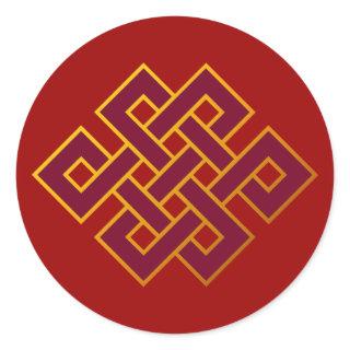 Karma ... Endless Knot or Eternal Knot Classic Round Sticker