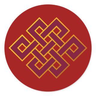 Karma ... Endless Knot or Eternal Knot Classic Round Sticker