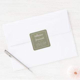 Katherine | Curated Colors | Wedding Square Sticker