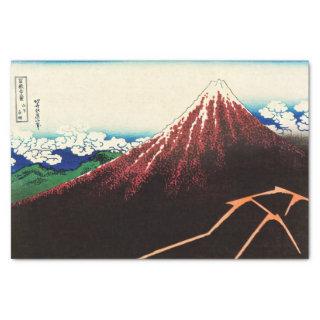 Katsushika Hokusai - Lightnings below the summit Tissue Paper