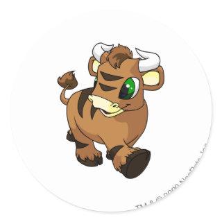 Kau Brown Classic Round Sticker