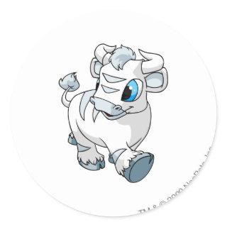Kau White Classic Round Sticker