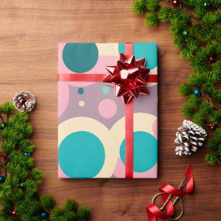 Kawai Circle Pink Navy Isometric Pattern