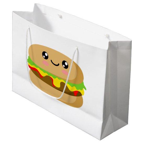 Kawaii Burger Large Gift Bag