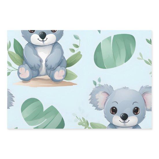 Kawaii Cute Baby Koala Bears  Sheets