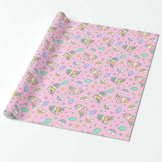 Kawaii Guinea Pig Unicorn Pattern in Pink