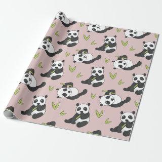 Kawaii Panda Cartoon Animal Pattern Cute Summer