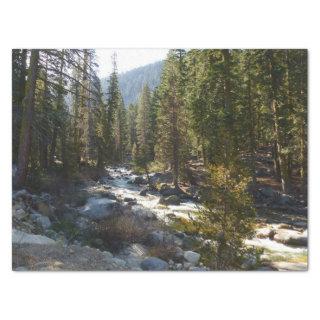 Kaweah River in Sequoia National Park Tissue Paper