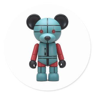 kaws at rest classic round sticker