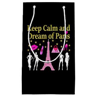 KEEP CALM AND DREAM OF PARIS SMALL GIFT BAG