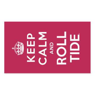 Keep Calm And Roll Tide Rectangular Sticker
