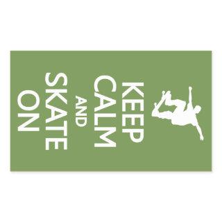 Keep Calm & Skate On custom color stickers