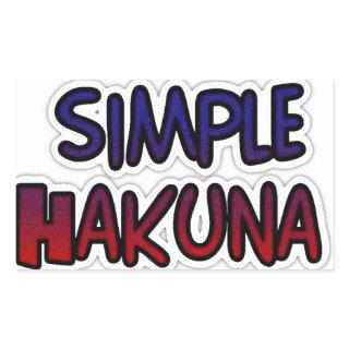 Keep It Simple Hakuna Matata Art Print Rectangular Sticker