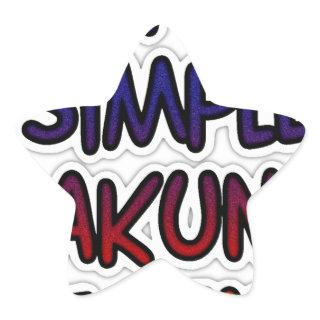 Keep It Simple Hakuna Matata Art Print Star Sticker
