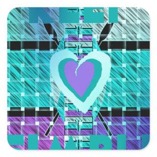 Keep it simple square sticker