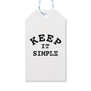 Keep It Simple Typography Gift Tags