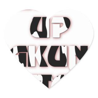 Keep It Up / Hakuna Matata Art Print Heart Sticker