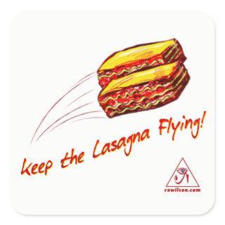 keep the Lasagna Flying Sheet of Stickers