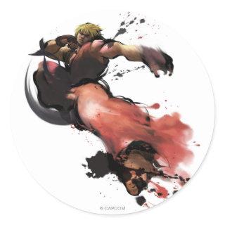 Ken Kick Classic Round Sticker